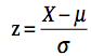 z  formula